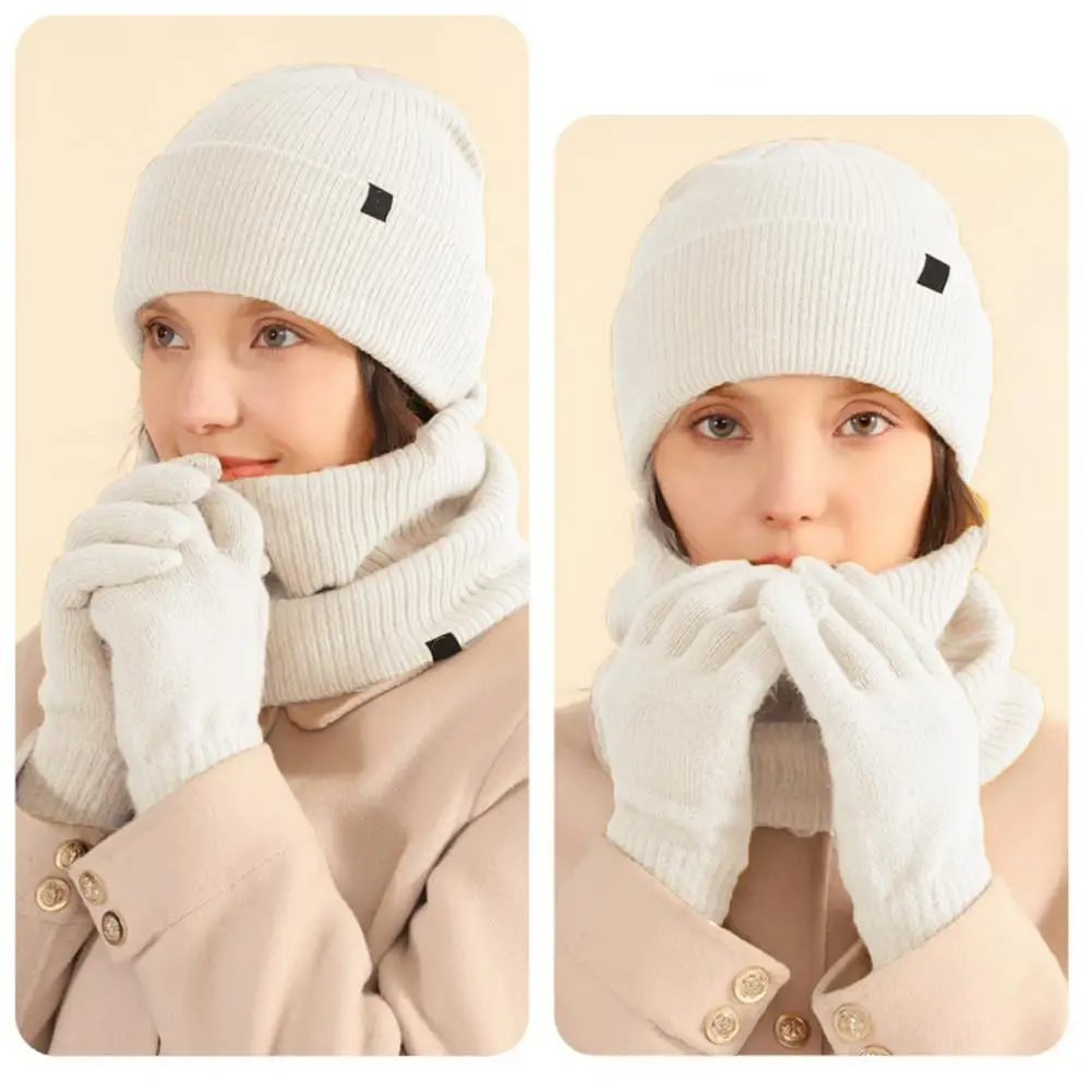 Cycling Gloves Winter Scarf Gloves Set for Unisex Women Thick Plush Knitted Warm Cap Gloves with Elastic Ear for Weather
Cycling Gloves Winter Scarf Gloves Set for Unisex Women Thick Plush Knitted Warm Cap Gloves with Elastic Ear for Weather