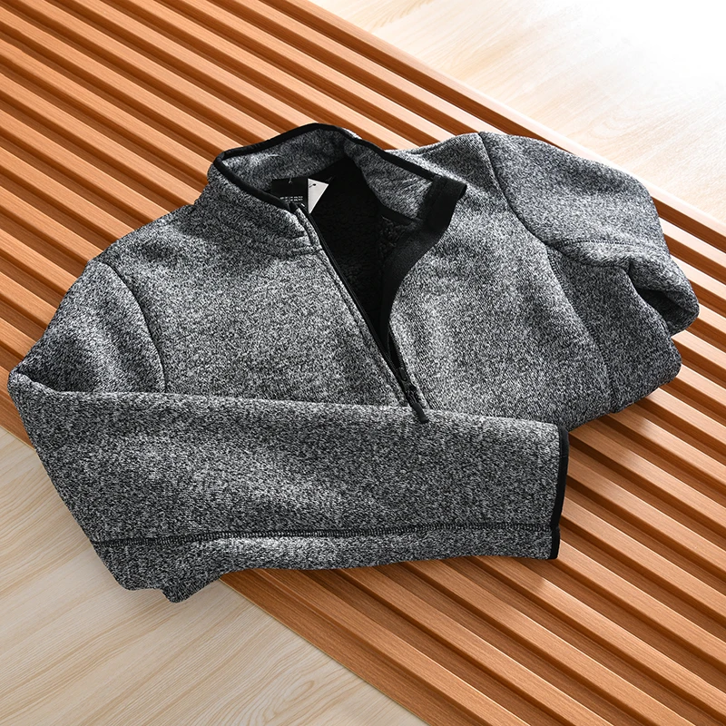 Nordic Thickened Fleece Stand Collar Men's Sweatshirt Jacket Warmth Outerwear Autumn Winter Zipper Closure Color Polyester
Nordic Thickened Fleece Stand Collar Men's Sweatshirt Jacket Warmth Outerwear Autumn Winter Zipper Closure Color Polyester
