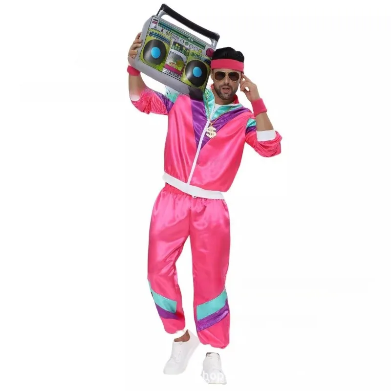 Костюм для вечеринки в стиле 70-х, 80-х, 90-х годов, винтажный диско-костюм, декоративный костюм для дня рождения, сценический костюм, набор декоративных аксессуаров для вечеринки
Костюм для вечеринки в стиле 70-х, 80-х, 90-х годов, винтажный диско-костюм, декоративный костюм для дня рождения, сценический костюм, набор декоративных аксессуаров для вечеринки