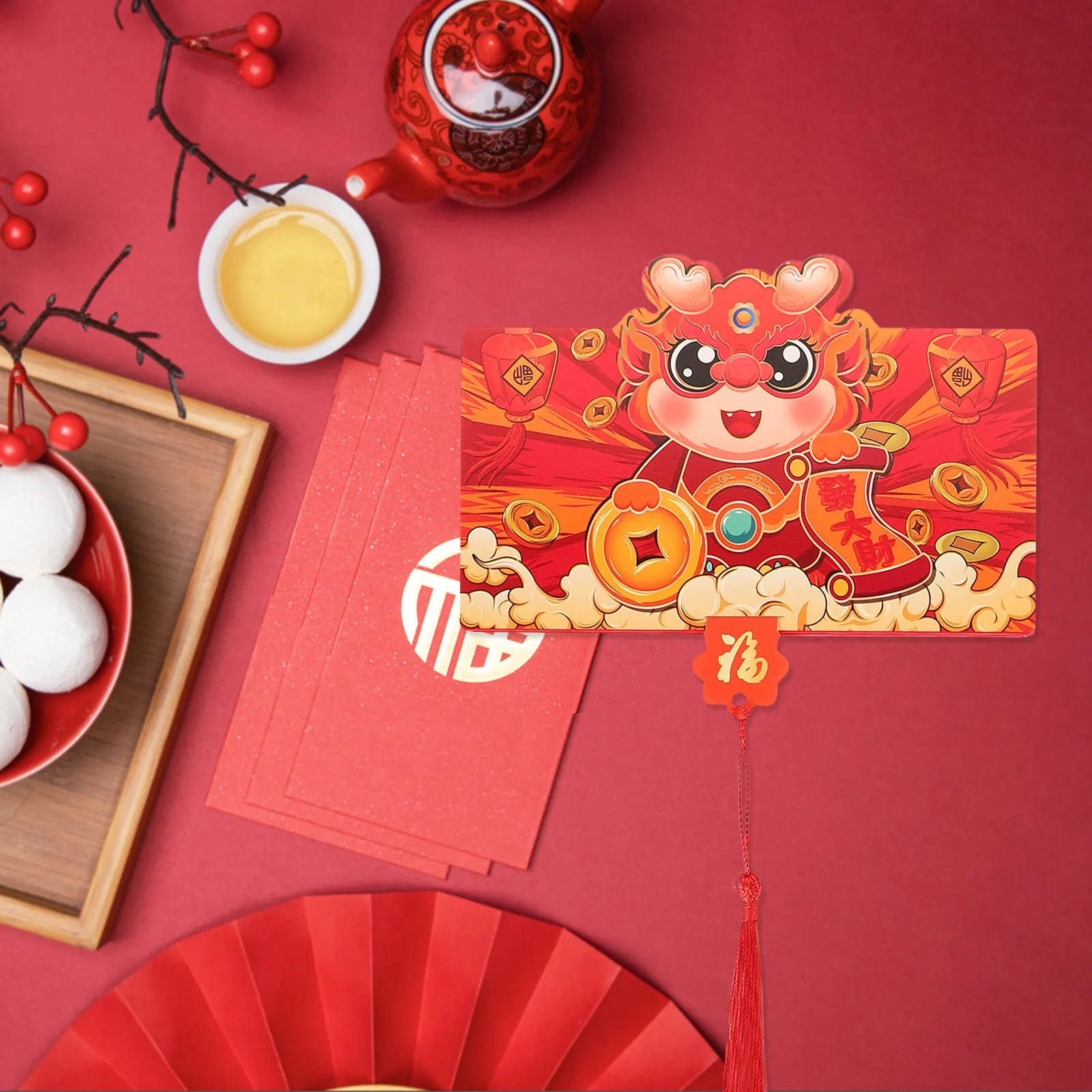 6Pcs Red Envelopes Chinese Paper Lucky Money Pockets Traditional New Year Cash Gift Bags Festival Dragon Pattern Spring Festival
6Pcs Red Envelopes Chinese Paper Lucky Money Pockets Traditional New Year Cash Gift Bags Festival Dragon Pattern Spring Festival