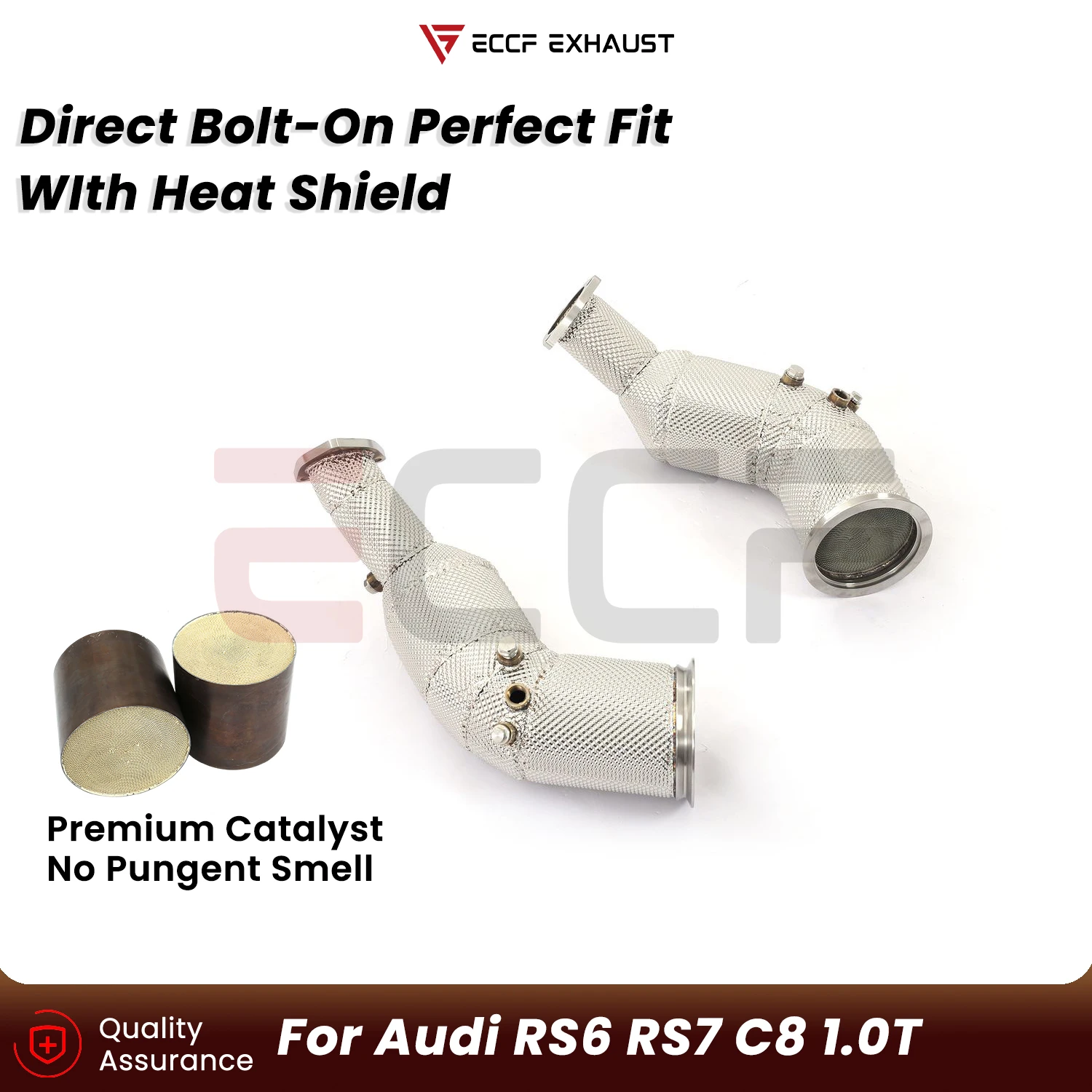 Sporty Downpipe with Heat Insulation For Audi RS6 RS7 C8 4.0T Aggressive Sound Plug and Play Upgrade Performance
Sporty Downpipe with Heat Insulation For Audi RS6 RS7 C8 4.0T Aggressive Sound Plug and Play Upgrade Performance