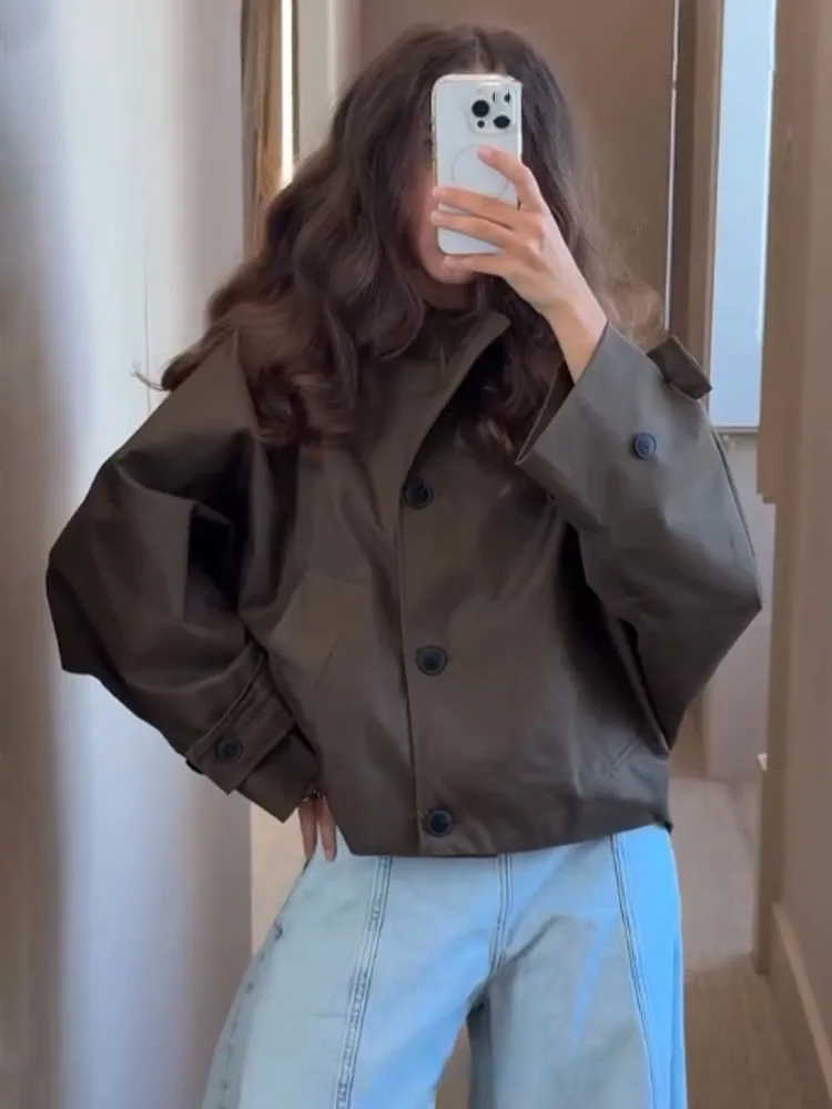 HH женская осенняя куртка однобортный карманный дизайн с длинными рукавами повседневная короткая ветровка с капюшоном женское пальто в уличном стиле
HH женская осенняя куртка однобортный карманный дизайн с длинными рукавами повседневная короткая ветровка с капюшоном женское пальто в уличном стиле