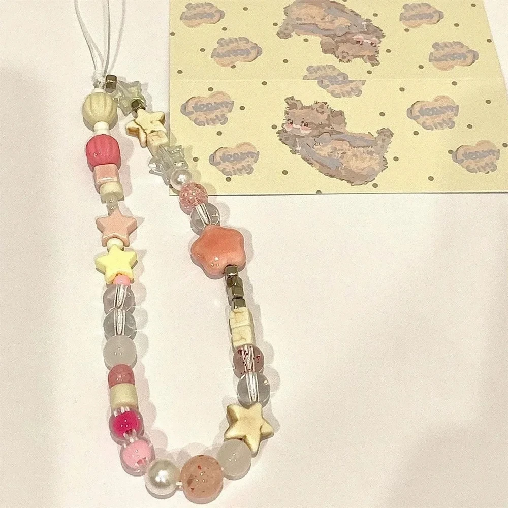 Цепочка для телефона с бусинами-звездами, стильная подвеска розового и желтого цвета для iPhone, Samsung, универсальные аксессуары для телефона, висячая веревка для ювелирных изделий для девушек
Цепочка для телефона с бусинами-звездами, стильная подвеска розового и желтого цвета для iPhone, Samsung, универсальные аксессуары для телефона, висячая веревка для ювелирных изделий для девушек