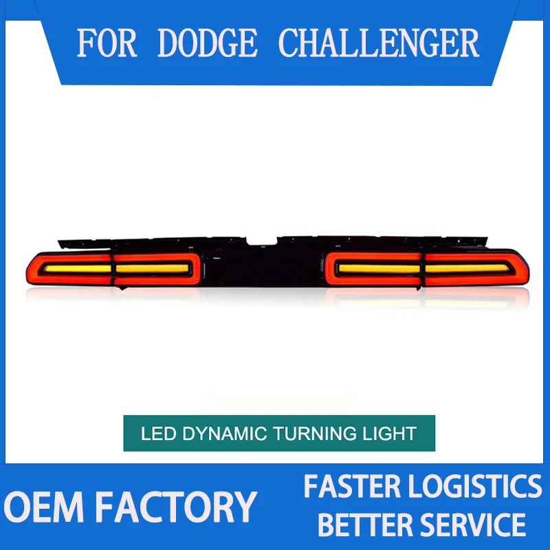 1 Pair LED Tail Light Assembly for Dodge Challenger 2008-2014 Tail Lights Plug and Play with LED Dynamic Turning Rear Tail Lamps
1 Pair LED Tail Light Assembly for Dodge Challenger 2008-2014 Tail Lights Plug and Play with LED Dynamic Turning Rear Tail Lamps