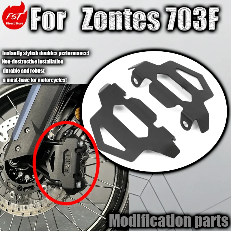 Fit ZONTES 703F New Model Modified Parts, Front Caliper Guard Cover, Motorcycle Caliper Protector Cap Accessories