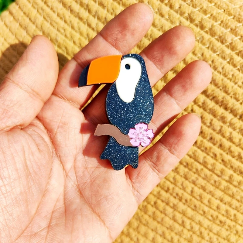 KUGUYS New Big Beak Bird Brooches for Women Trendy Jewelry Brooches Acrylic Jewelry Factory Direct Interesting Accessories Gift
KUGUYS New Big Beak Bird Brooches for Women Trendy Jewelry Brooches Acrylic Jewelry Factory Direct Interesting Accessories Gift