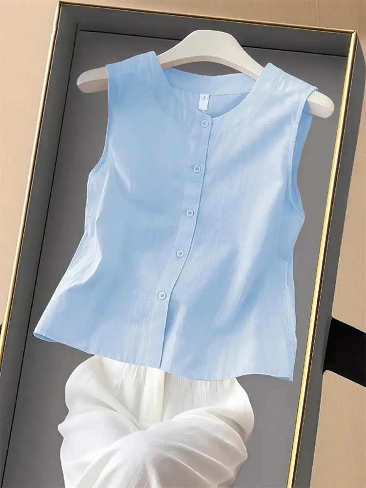 Корейский мягкий синий топ с круглым вырезом для женщин, свободный крой, омолаживающий эффект, летний, новый дизайн, удобный для повседневной носки, модный.
Корейский мягкий синий топ с круглым вырезом для женщин, свободный крой, омолаживающий эффект, летний, новый дизайн, удобный для повседневной носки, модный.