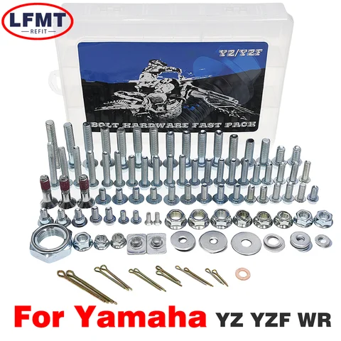 Kit completo de herramientas de reparación de pernos de tornillo de motocicleta, kit de reparación de rescate, bike2003-2024 de suciedad, para Yamaha YZ65, YZ85, YZ125YZ250, YZ450, WR250F, WR450F