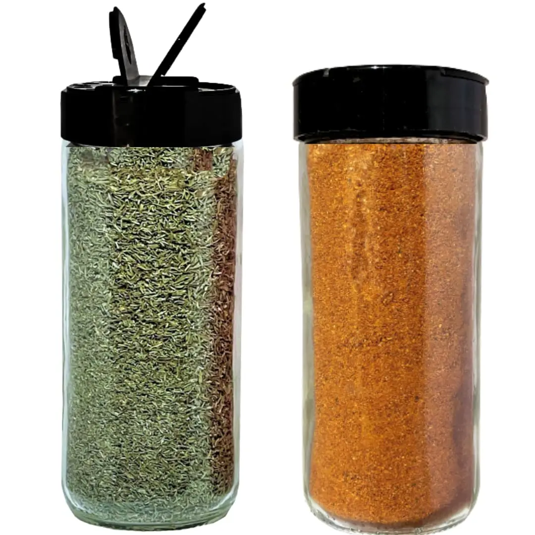 16oz Glass Shaker Bottles Set of 2, Heavy Duty Spice Jars with Lids for Kitchen Storage & Herb Organizing
16oz Glass Shaker Bottles Set of 2, Heavy Duty Spice Jars with Lids for Kitchen Storage & Herb Organizing