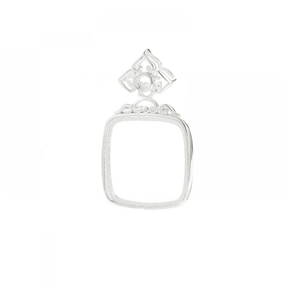 New Style 925 Sterling Silver Blank Pendant Cabochon Setting Tray Square Gemstone DIY Necklace Jewelry Making Craft
New Style 925 Sterling Silver Blank Pendant Cabochon Setting Tray Square Gemstone DIY Necklace Jewelry Making Craft