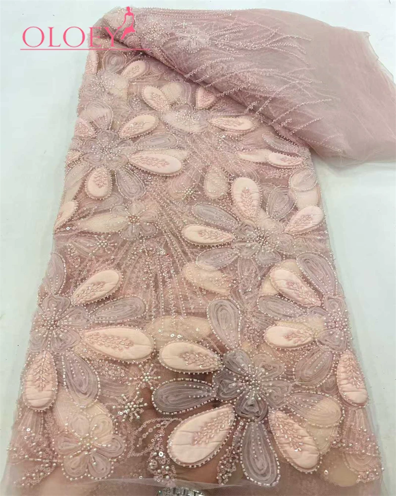 High-quality African Nigerian Elegant 3D Embroidered Beaded Fabric 2026 French Tulle Lace Fabric With Sequin For Party Wedding
High-quality African Nigerian Elegant 3D Embroidered Beaded Fabric 2026 French Tulle Lace Fabric With Sequin For Party Wedding