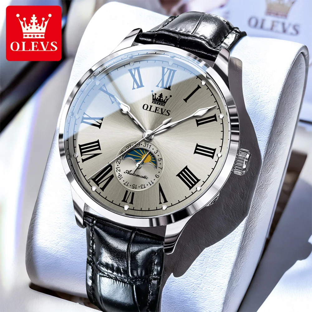 OLEVS 7118 Original Menchanical Movement Watch For Men Timeless Classic Stainless Steel Night Light 30m Waterproof Watch
OLEVS 7118 Original Menchanical Movement Watch For Men Timeless Classic Stainless Steel Night Light 30m Waterproof Watch