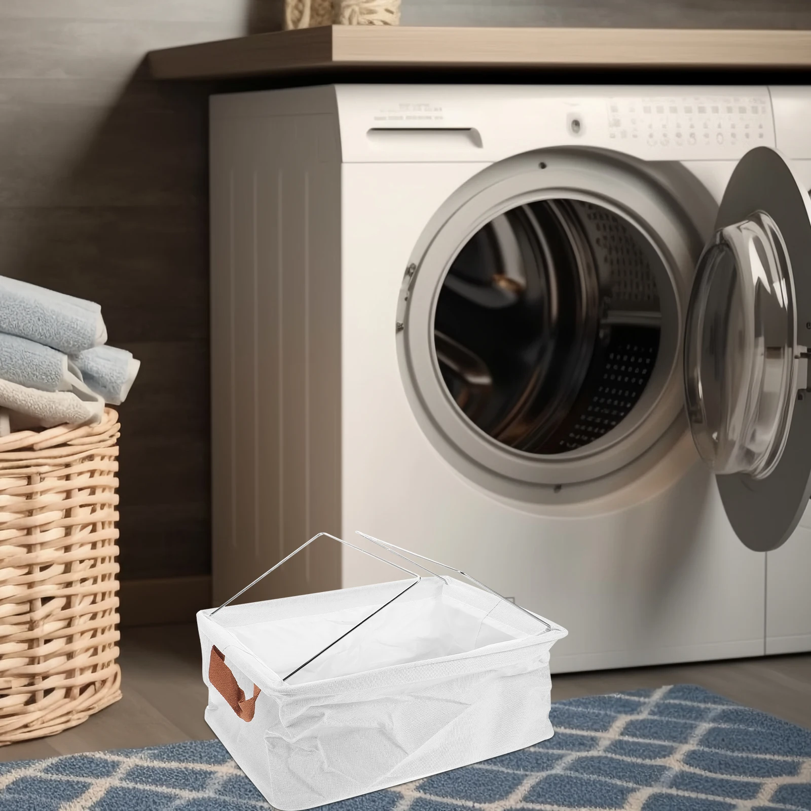 Cotton Linen Storage Bins Foldable Cloth Basket Portable Drawer Box for Clothes Books Sundries Home Bedroom Bathroom Entryway
Cotton Linen Storage Bins Foldable Cloth Basket Portable Drawer Box for Clothes Books Sundries Home Bedroom Bathroom Entryway