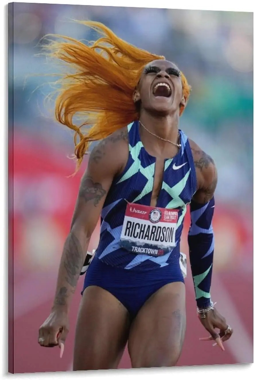 Плакат Sha'Carri Richardson, холст, настенные художественные постеры для комнаты, эстетический и декоративный постер для спальни, гостиной, ванной комнаты
Плакат Sha'Carri Richardson, холст, настенные художественные постеры для комнаты, эстетический и декоративный постер для спальни, гостиной, ванной комнаты