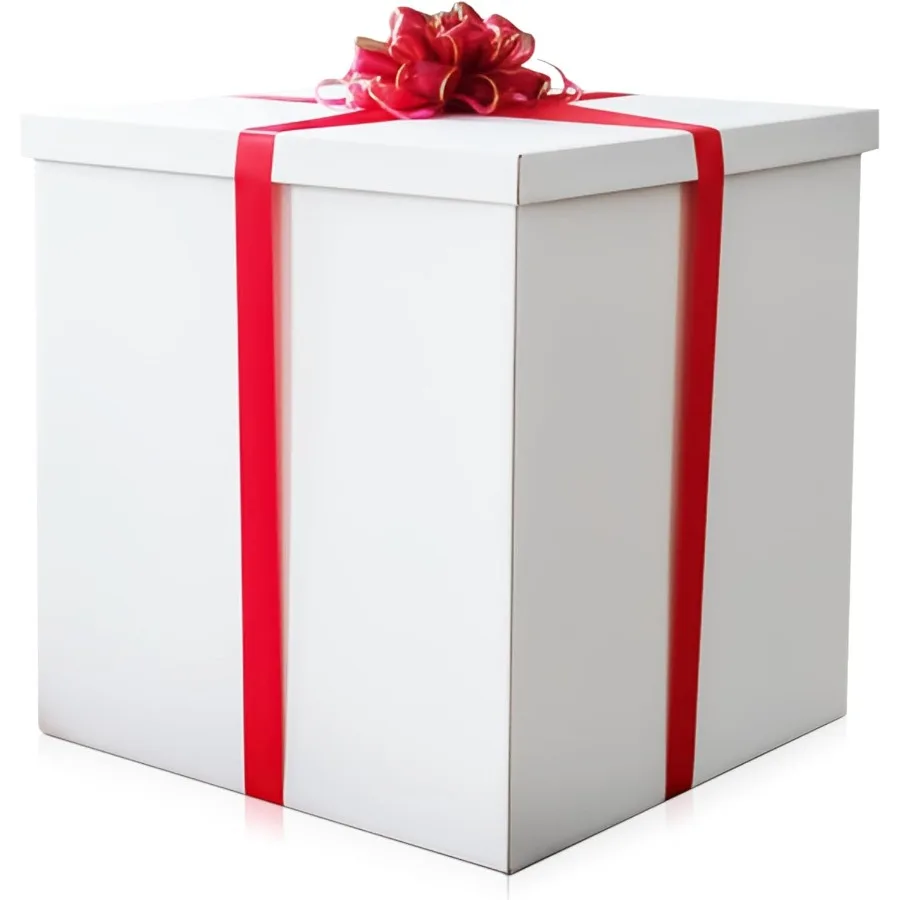 Giant Gift ox 24x24x24in JUMO Extra Lar Cardoard Decorative ox wit Lid for irtday Surpri Pregnancy Announcement nder Reveal Cri
Giant Gift ox 24x24x24in JUMO Extra Lar Cardoard Decorative ox wit Lid for irtday Surpri Pregnancy Announcement nder Reveal Cri