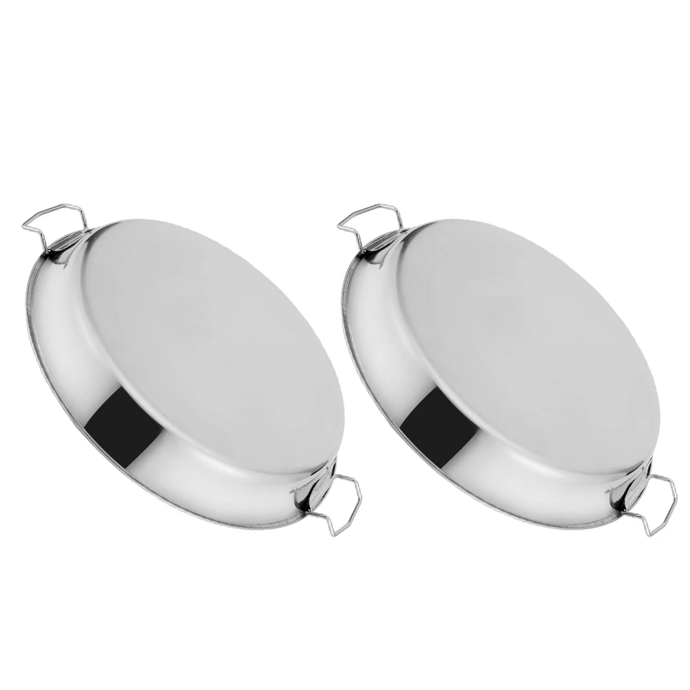 2pcs Stainless Steel Steaming Plate Double Handle High Temp Resistant Kitchen Dish For Fish Tamale Veggie Easy Carry
2pcs Stainless Steel Steaming Plate Double Handle High Temp Resistant Kitchen Dish For Fish Tamale Veggie Easy Carry