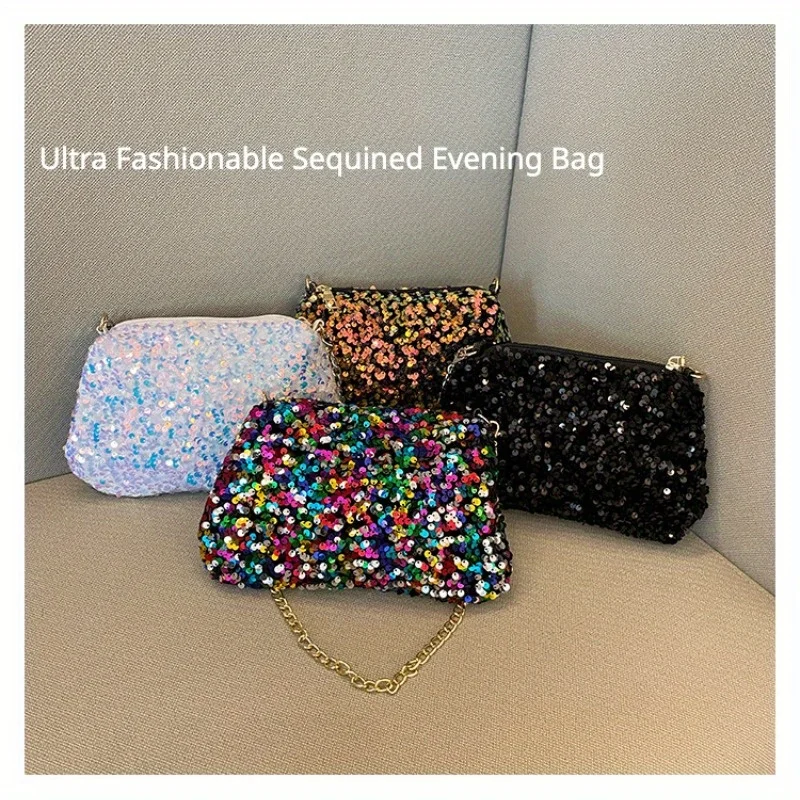 Sequins Decor Square Evening Bag, Womens Trendy Zipper Sparkling Dress Bag, Elegant Mini Clutch Purse Mailers shipping bags Bogg
Sequins Decor Square Evening Bag, Womens Trendy Zipper Sparkling Dress Bag, Elegant Mini Clutch Purse Mailers shipping bags Bogg