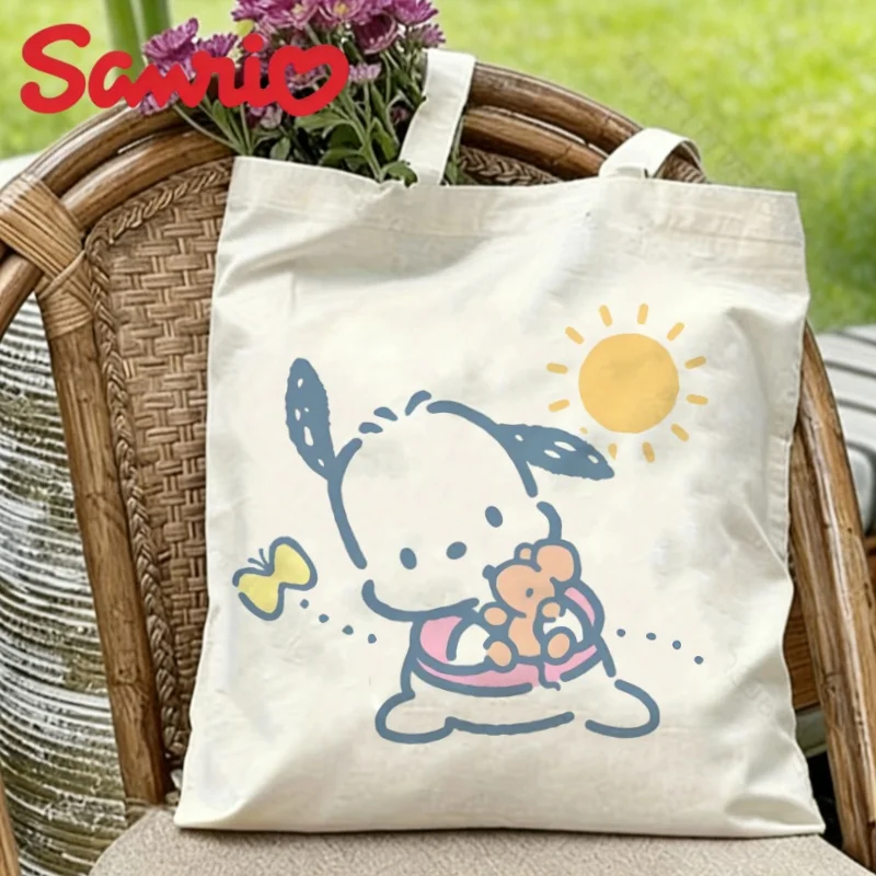 1 шт. Милая сумка-шоппер Sanrio Pochacco с летним принтом, холщовая, многоразовая, на плечо
1 шт. Милая сумка-шоппер Sanrio Pochacco с летним принтом, холщовая, многоразовая, на плечо