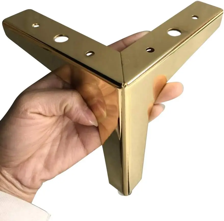 Metal Sofa Legs Furniture Replacement Leg Golden Sofa Feet Heavy Duty Triangle Cabinet Feet Set of 4 (4 Inch)
Metal Sofa Legs Furniture Replacement Leg Golden Sofa Feet Heavy Duty Triangle Cabinet Feet Set of 4 (4 Inch)