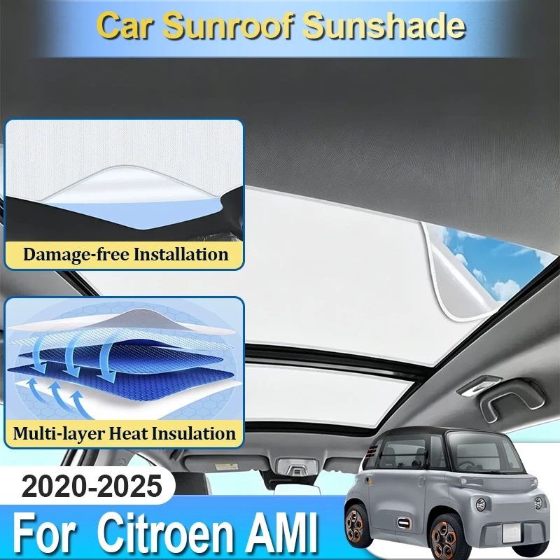 For Citroen AMI Opel Rocks-e Accesorios 2025 2020 2021 2022 2023 2024 Sunroof Sunshade Cover Sun Blocker Car Accessories Tools
For Citroen AMI Opel Rocks-e Accesorios 2025 2020 2021 2022 2023 2024 Sunroof Sunshade Cover Sun Blocker Car Accessories Tools