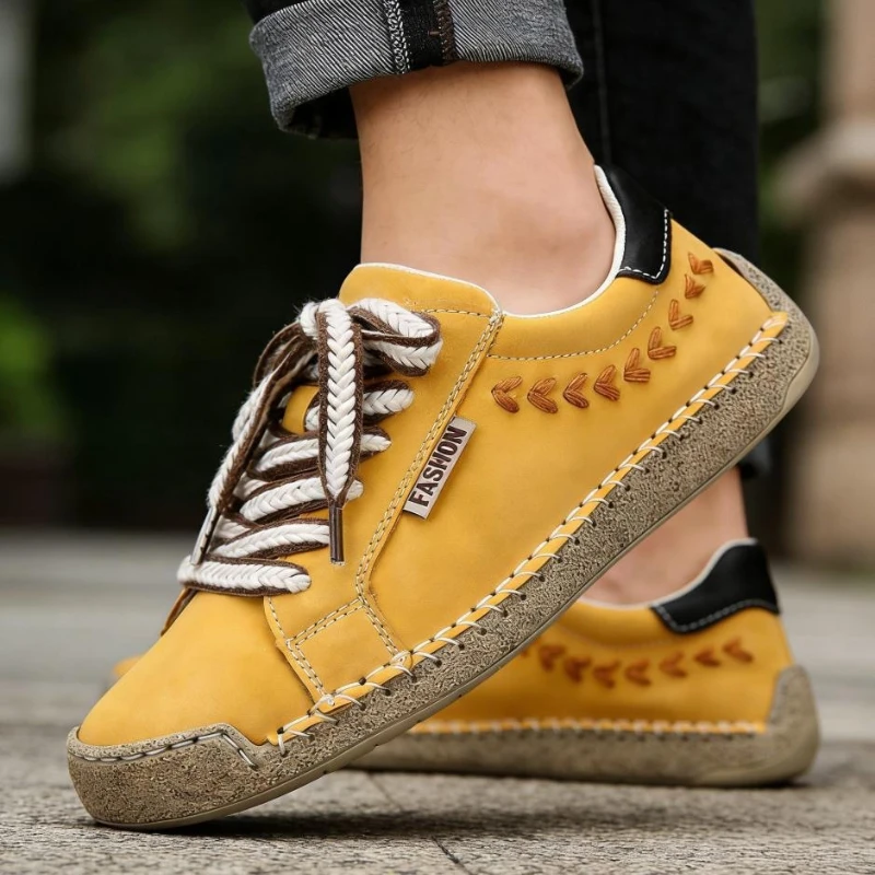 Handmade Leather Casual Men Shoes Design Sneakers Woman Comfortable Leather Loafers Hot Sale Moccasins Driving Shoes Plus Size
Handmade Leather Casual Men Shoes Design Sneakers Woman Comfortable Leather Loafers Hot Sale Moccasins Driving Shoes Plus Size