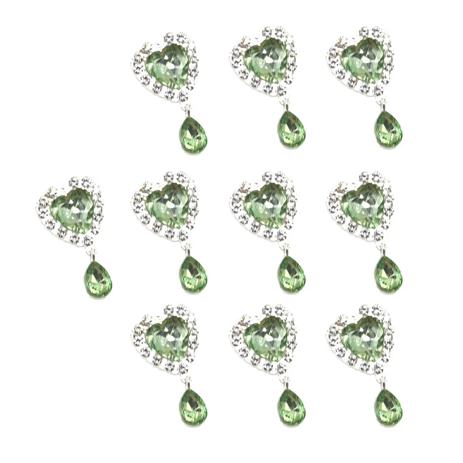 10x Shiny Rhinestone Heat Pendant Buttons Heart Pendants for Wedding Shoes
10x Shiny Rhinestone Heat Pendant Buttons Heart Pendants for Wedding Shoes