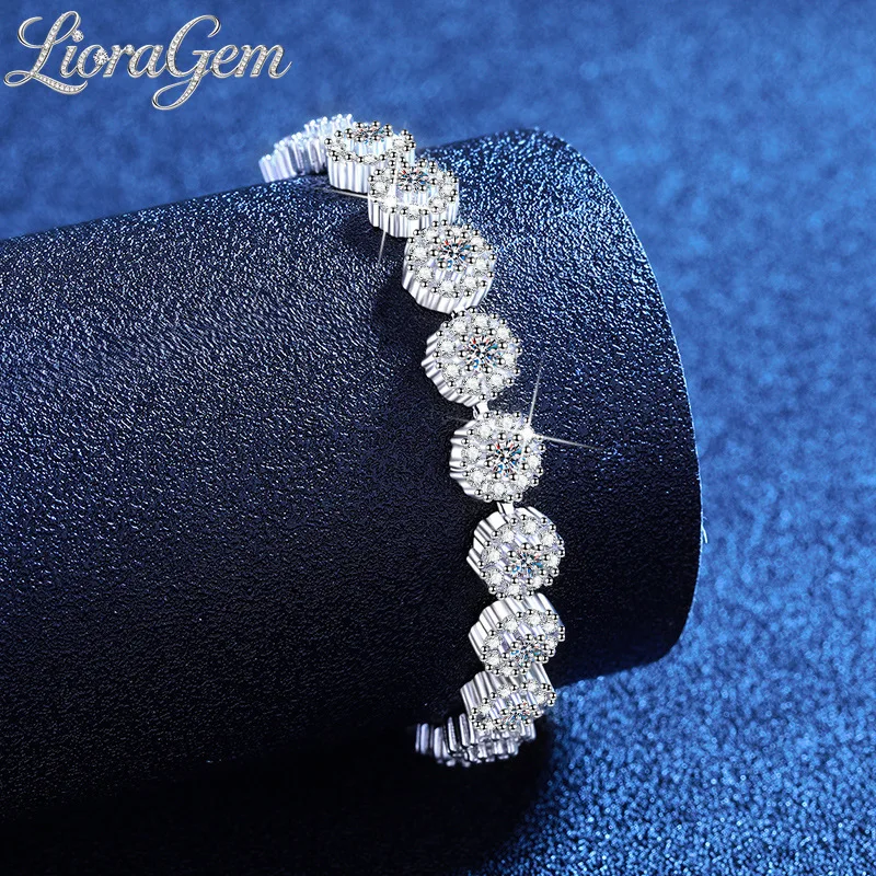 LioraGem Ultra-luxurious Sunflower Moissanite Bracelet, 1.9-carat Fully Diamond-studded High-end Bracelet Platinum PT950 Stamp
LioraGem Ultra-luxurious Sunflower Moissanite Bracelet, 1.9-carat Fully Diamond-studded High-end Bracelet Platinum PT950 Stamp