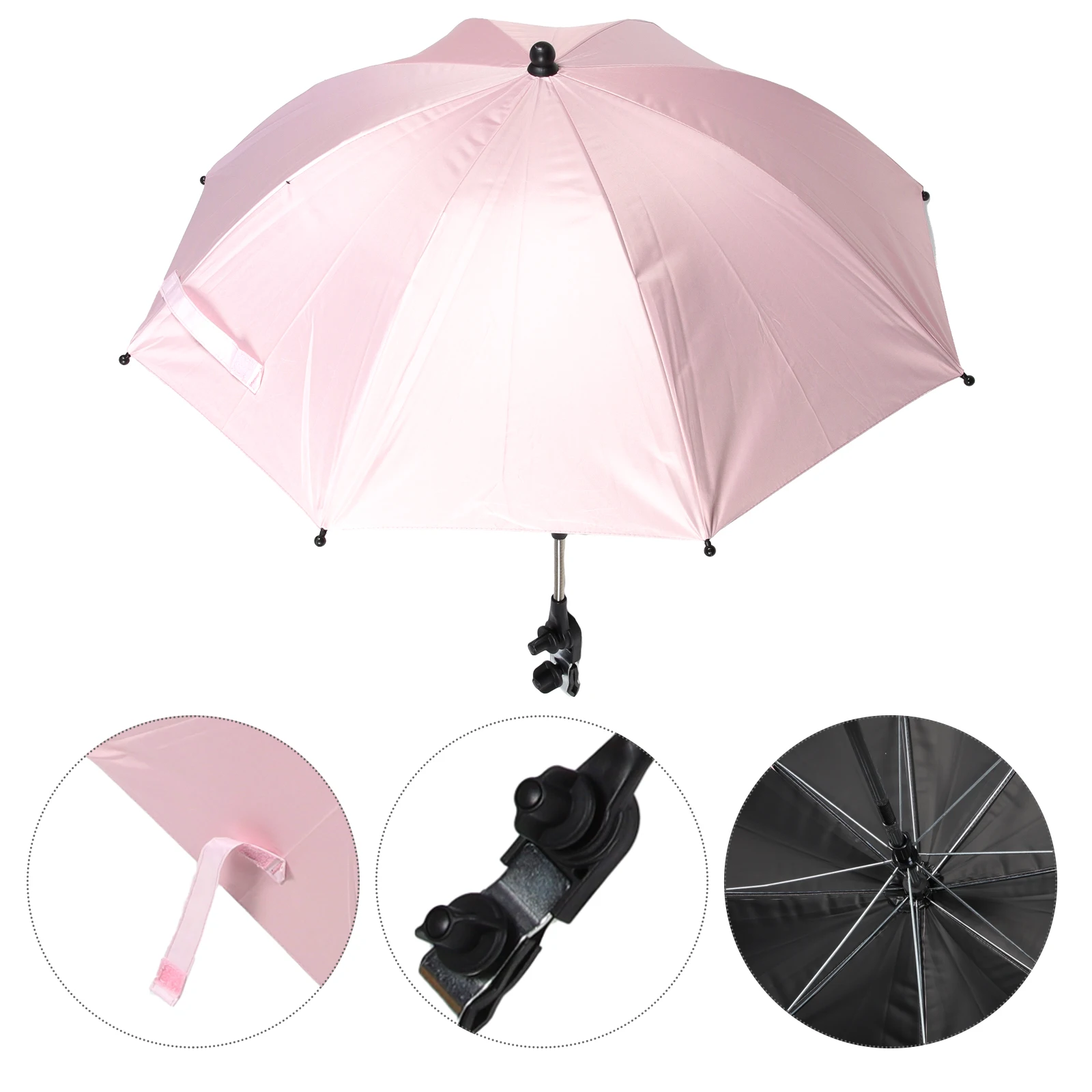Strollers Parasol Protection Umbrella for Shade Adjustable Pushchair Pink Umbrellas Outdoor
Strollers Parasol Protection Umbrella for Shade Adjustable Pushchair Pink Umbrellas Outdoor