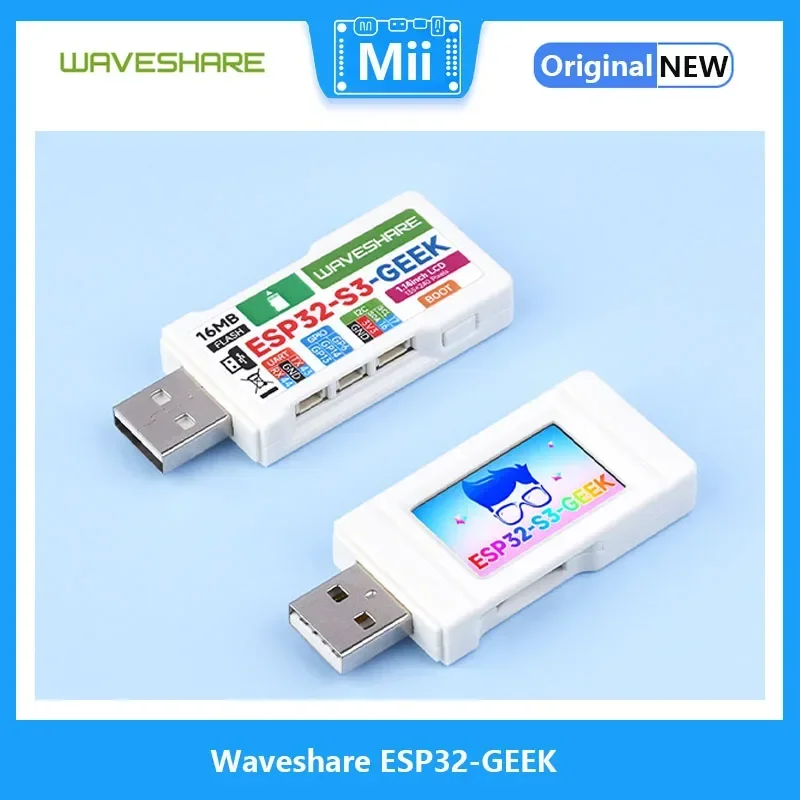 Waveshare ESP32-GEEK Development Board, Based On ESP32-S3R2 Controller Chip, With 1.14inch 65K Color LCD, Supports WiFi
Waveshare ESP32-GEEK Development Board, Based On ESP32-S3R2 Controller Chip, With 1.14inch 65K Color LCD, Supports WiFi