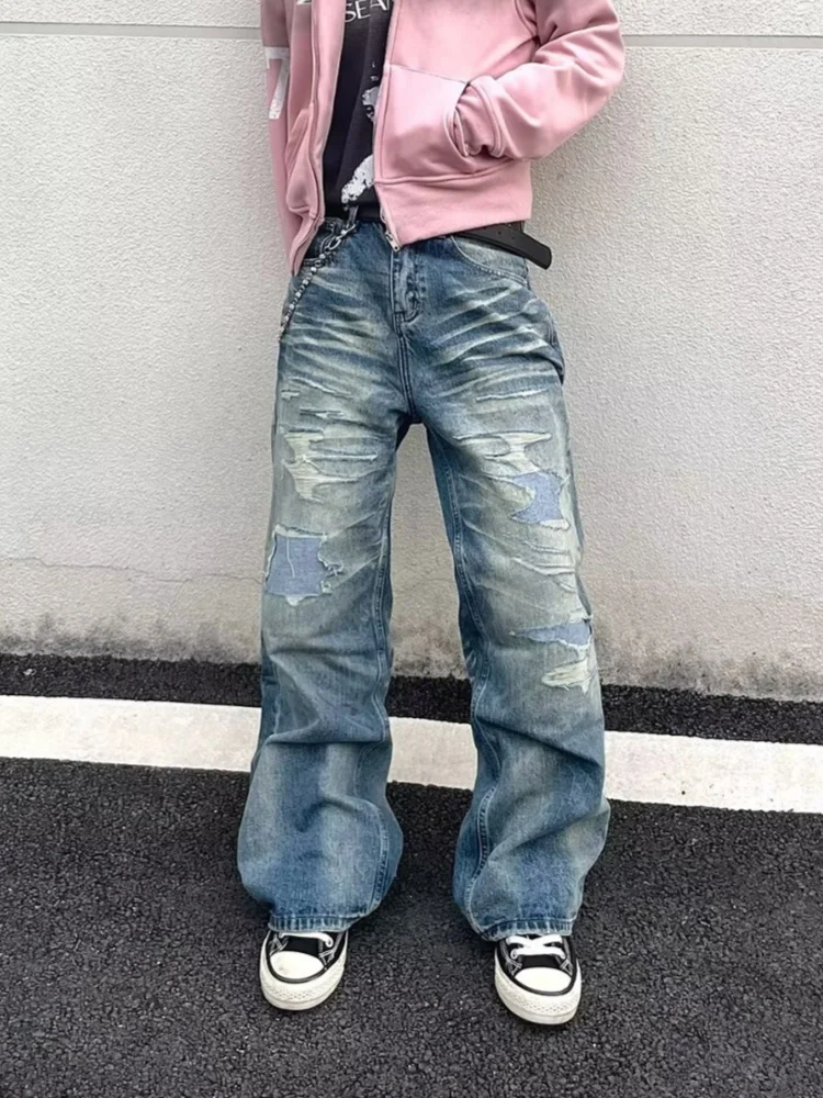 2024 Trashy Y2K Уличная одежда, потертые синие мешковатые рваные джинсы, брюки для мужчин, винтажная одежда 90-х годов, прямые джинсовые брюки Ropa Hombre
2024 Trashy Y2K Уличная одежда, потертые синие мешковатые рваные джинсы, брюки для мужчин, винтажная одежда 90-х годов, прямые джинсовые брюки Ropa Hombre