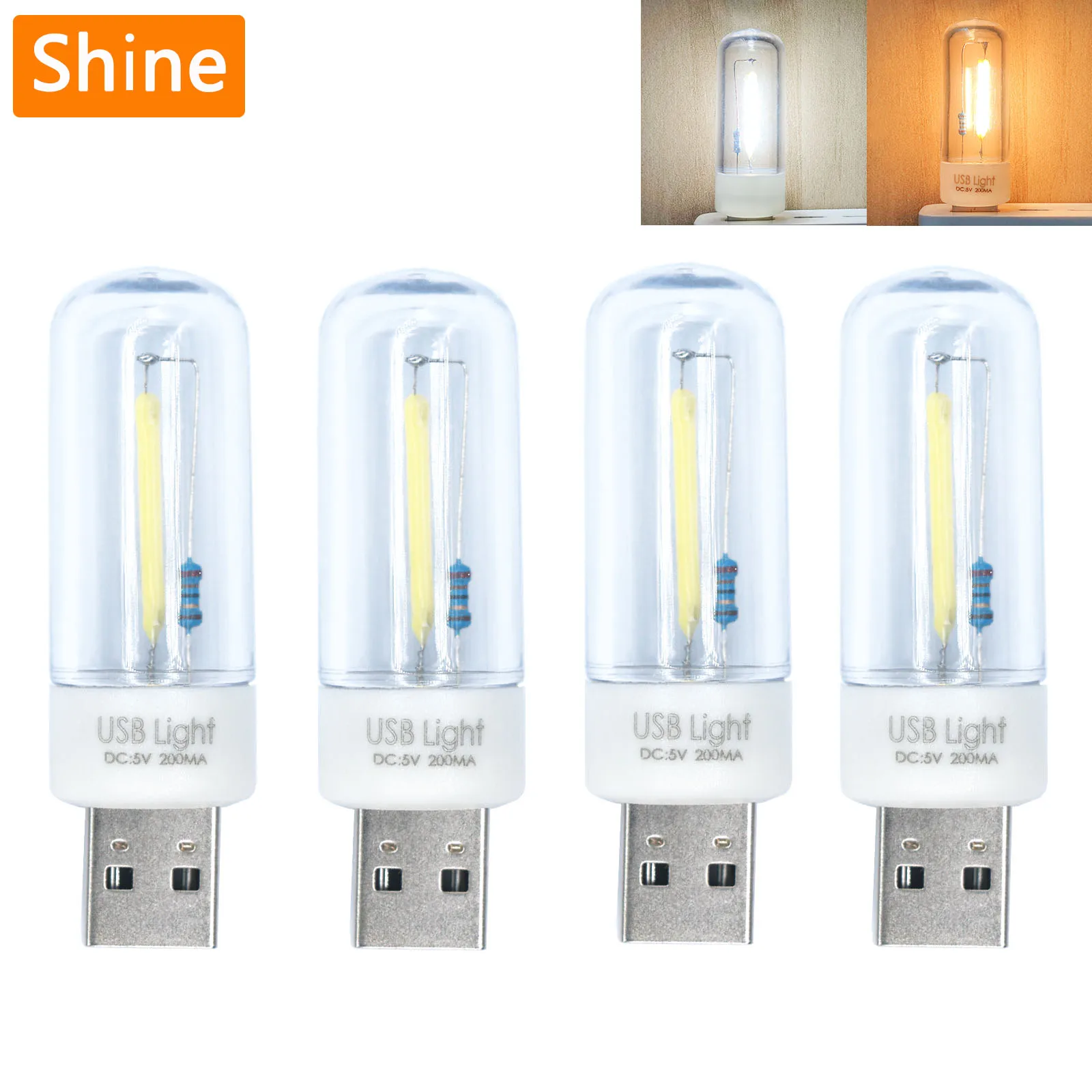 5pcs DC5V Mini USB LED Plug Lamp Night Light LED Camping Lamp Portable Lighting Charging Treasure Computer Mobile Power Charging
5pcs DC5V Mini USB LED Plug Lamp Night Light LED Camping Lamp Portable Lighting Charging Treasure Computer Mobile Power Charging