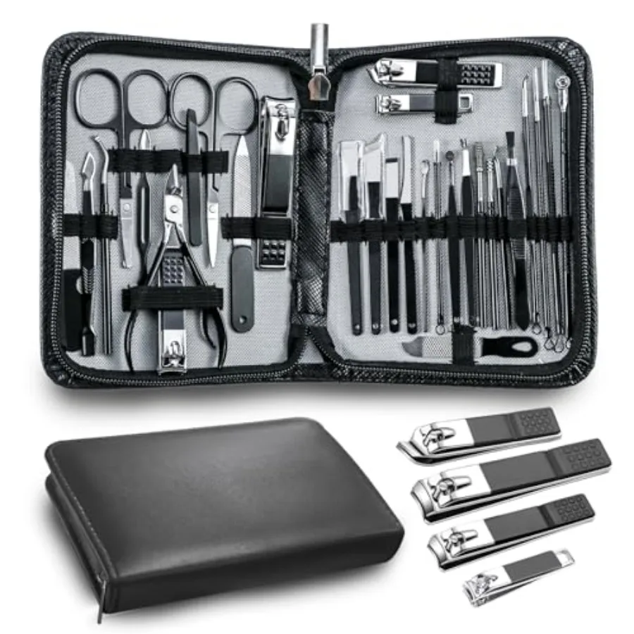 Manicure Pedicure Kit Professional pcs Complete Nail Care kit fgernail and toenail Clippers and Manicure kit for Men with Trave
Manicure Pedicure Kit Professional pcs Complete Nail Care kit fgernail and toenail Clippers and Manicure kit for Men with Trave