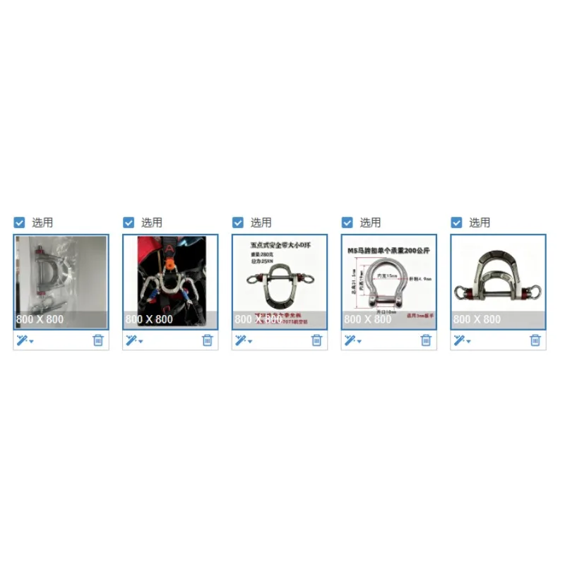 Five-point seat belt double D ring load-bearing ring
Five-point seat belt double D ring load-bearing ring