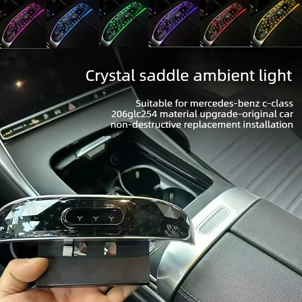For Mercedes Benz GLC X254 C Class W206 E W214 64 Colors LED Crystal Saddle Light Center Console Ambient Light Refit 2022-2026
For Mercedes Benz GLC X254 C Class W206 E W214 64 Colors LED Crystal Saddle Light Center Console Ambient Light Refit 2022-2026