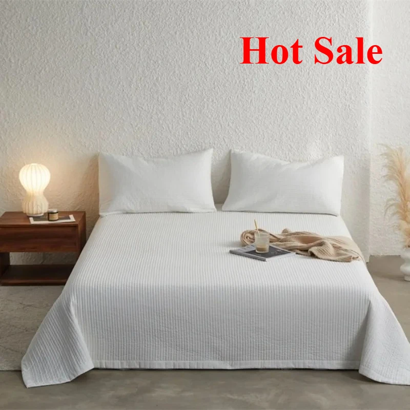 Solid color classic 40S cotton washed Korean summer quilt bed cover three-piece set breathable and comfortable
Solid color classic 40S cotton washed Korean summer quilt bed cover three-piece set breathable and comfortable