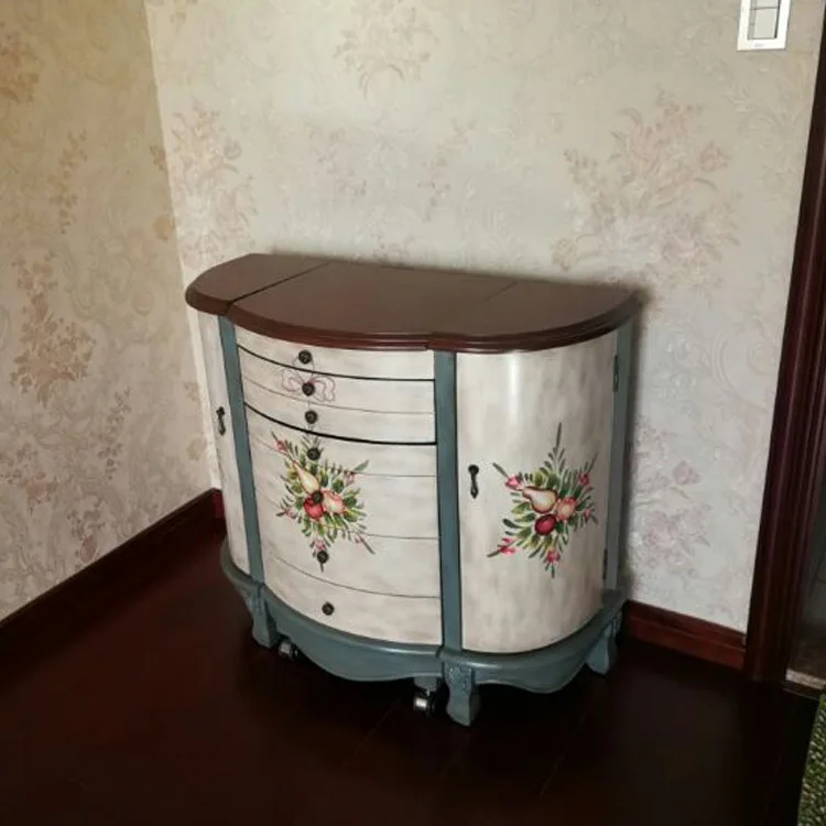 Flip folding bedroom solid wood dresser makeup table retro old pastoral painted whole outfit
Flip folding bedroom solid wood dresser makeup table retro old pastoral painted whole outfit