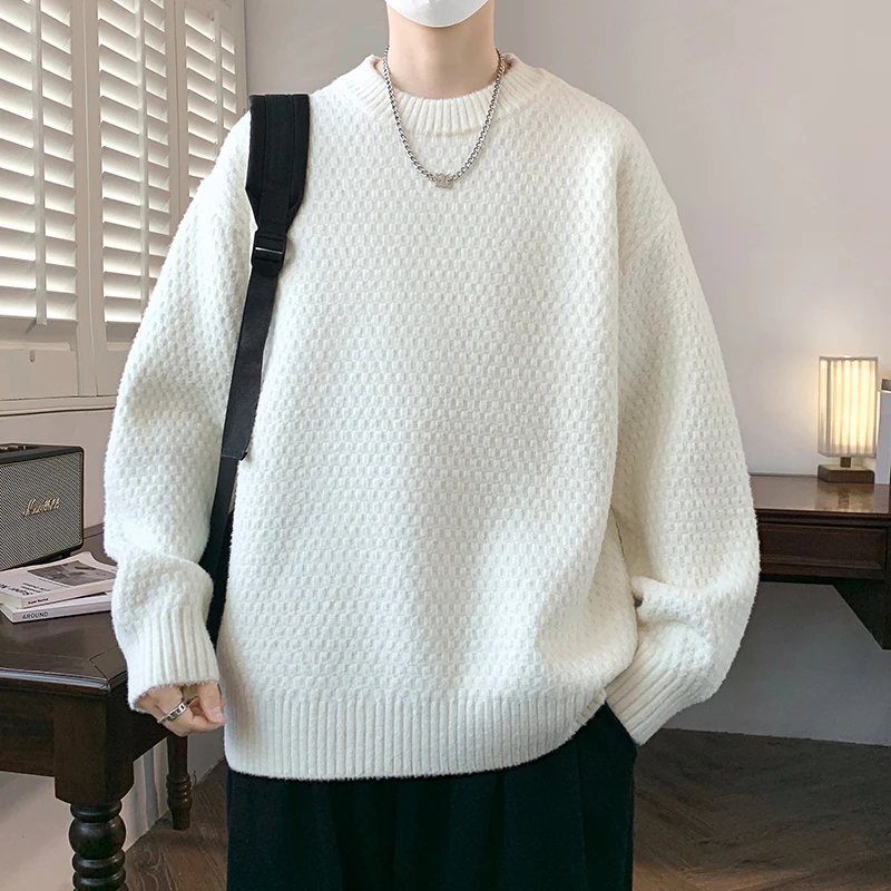 Laid-ba 2025 Retro round Ne Knitwear Loose Versatile Pure Color Sweater Autumn Winter Top Thiened Long Sve Casual irt
Laid-ba 2025 Retro round Ne Knitwear Loose Versatile Pure Color Sweater Autumn Winter Top Thiened Long Sve Casual irt
