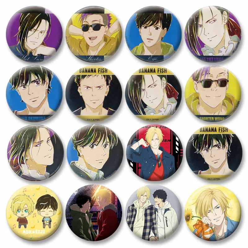 BL Anime Mahwah Banana Fish Badges Cartoon Role Playing Brooches Ash Lynx Eiji Okumura Lapel Pins Backpack Jacket Jewelry Gifts
BL Anime Mahwah Banana Fish Badges Cartoon Role Playing Brooches Ash Lynx Eiji Okumura Lapel Pins Backpack Jacket Jewelry Gifts