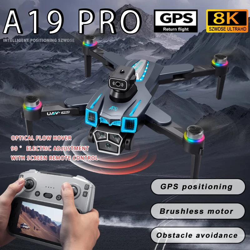 2025 NEW A19 PRO Drone Laser obstacle avoidance aerial photography 8K 5G Professional HD Camera Brushless Folding Quadcopter
2025 NEW A19 PRO Drone Laser obstacle avoidance aerial photography 8K 5G Professional HD Camera Brushless Folding Quadcopter