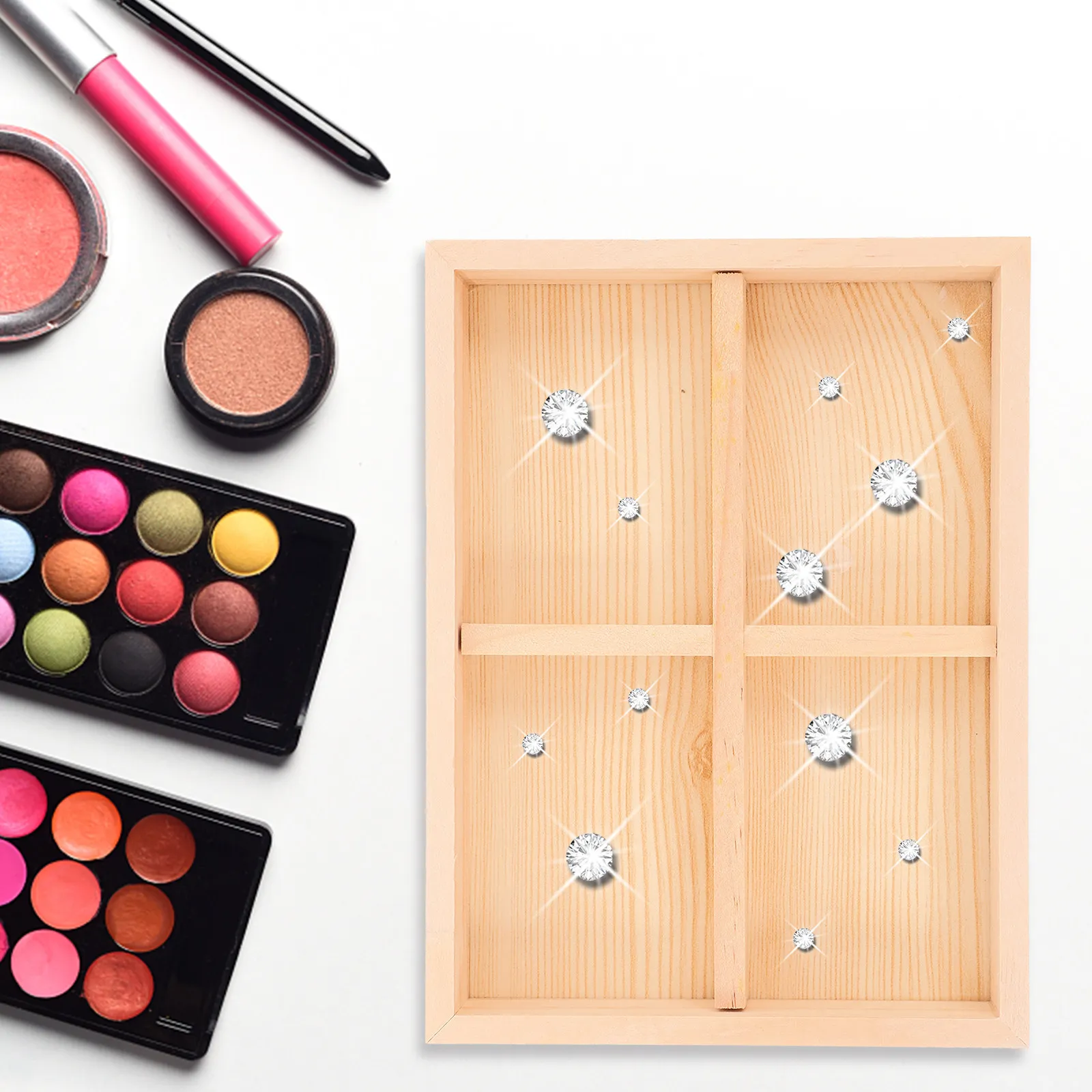 Деревянный органайзер-поднос на 12 ячеек для украшений: колец, серег, ожерелий, браслетов. Для демонстрации и хранения. Декор для дома, туалетного столика, макияжного столика.
Деревянный органайзер-поднос на 12 ячеек для украшений: колец, серег, ожерелий, браслетов. Для демонстрации и хранения. Декор для дома, туалетного столика, макияжного столика.