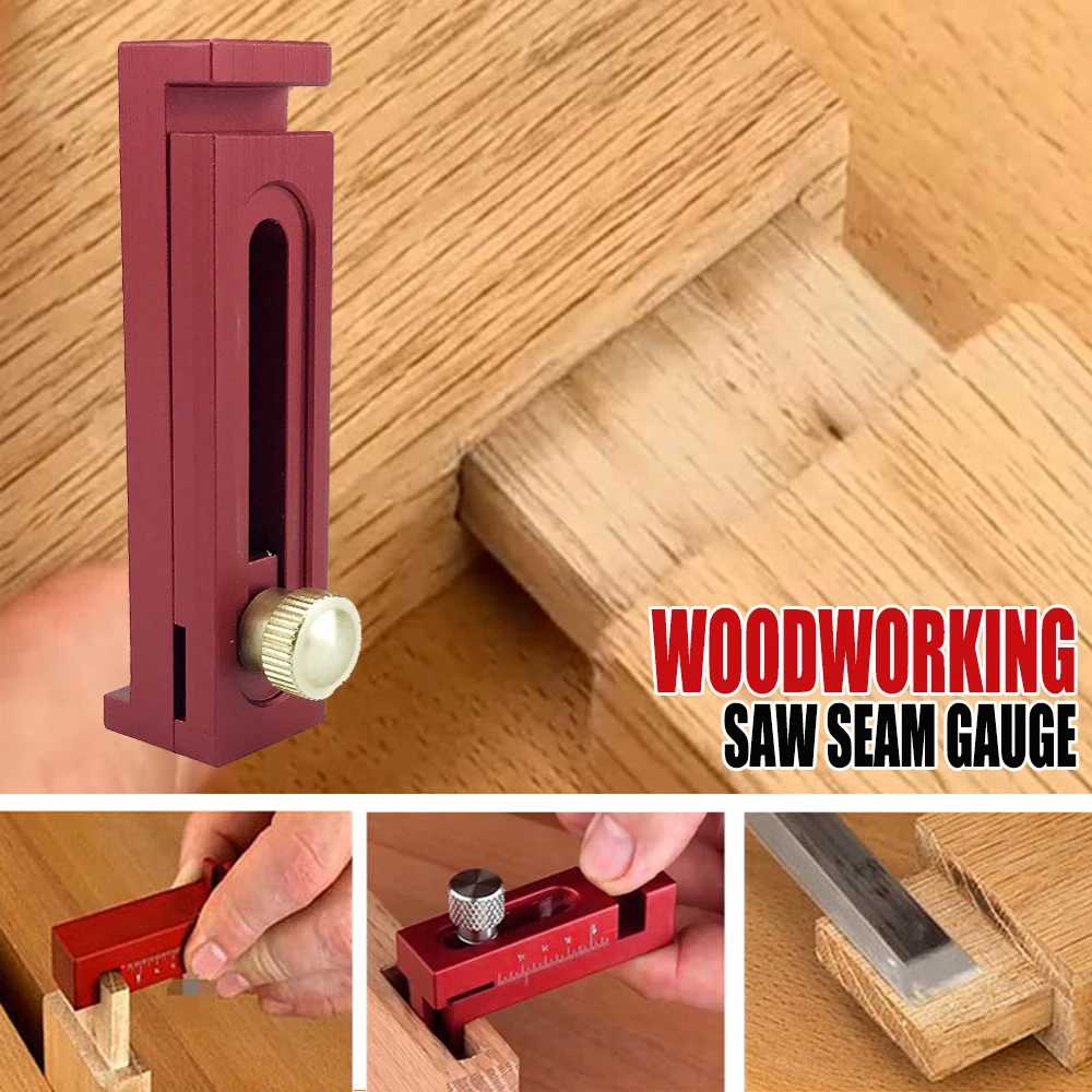 Woodworking Saw Seam Gauge Aluminum Alloy Depth Measuring Sawtooth Ruler Marking Gauge Measuring Tools
Woodworking Saw Seam Gauge Aluminum Alloy Depth Measuring Sawtooth Ruler Marking Gauge Measuring Tools