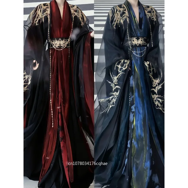 Hanfu men's and women's same heavy industry embroidered big-sleeved shirt Wei Jinfeng ancient costume martial arts style
Hanfu men's and women's same heavy industry embroidered big-sleeved shirt Wei Jinfeng ancient costume martial arts style