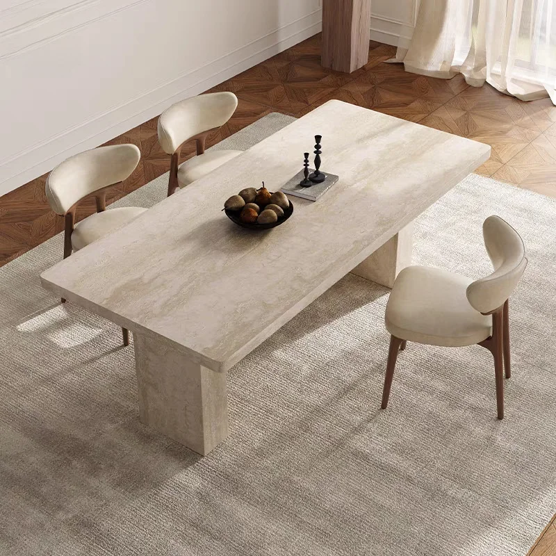 !@French Rock Slab Dining Table, Modern Minimalist, Mid-century Style, Rectangular, Small Apartment
!@French Rock Slab Dining Table, Modern Minimalist, Mid-century Style, Rectangular, Small Apartment