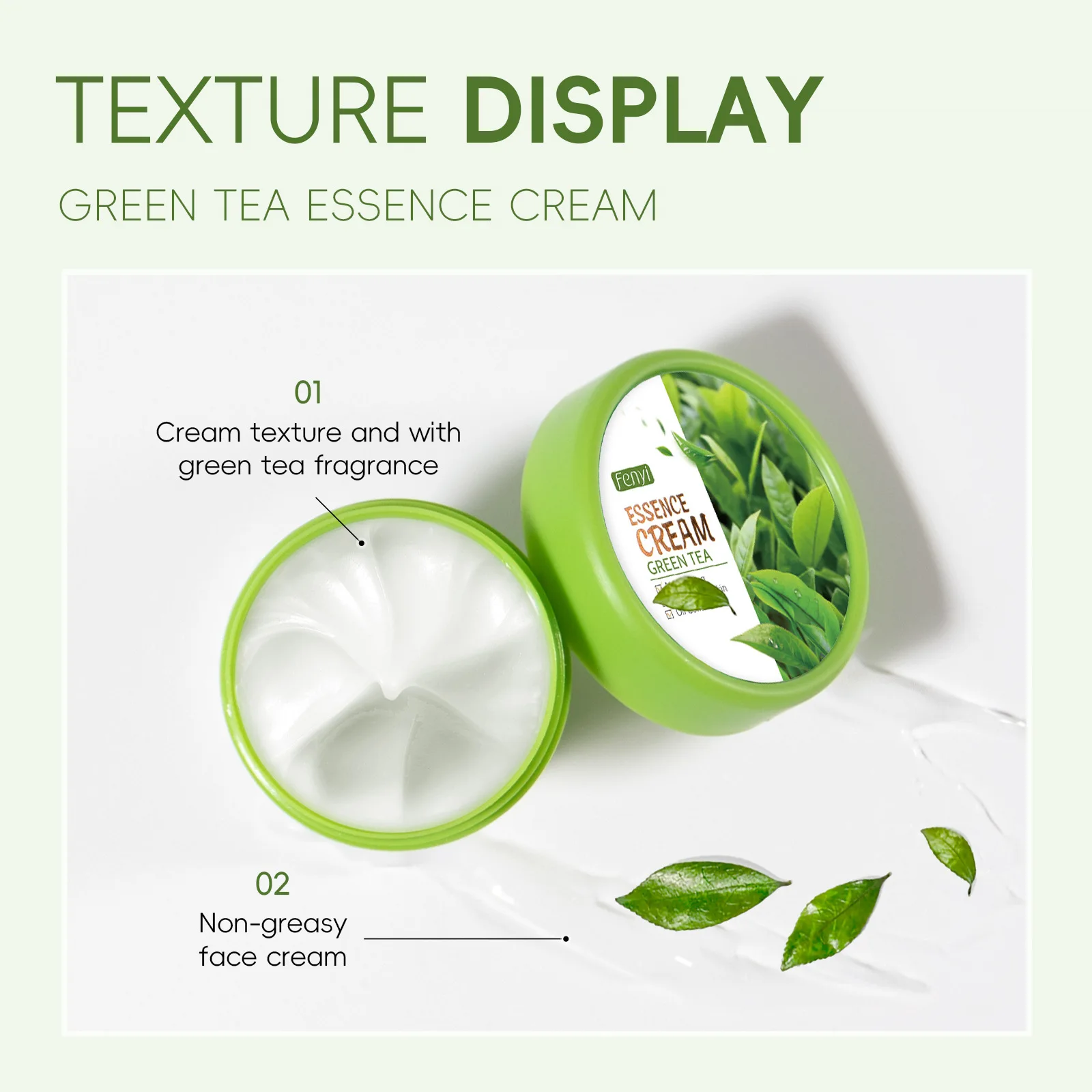 FENYI 40g Green Tea Essence Cream, Oil Control Moisturizer for Sensitive Skin, Fast Absorbing Soothing Repair Acne Care
FENYI 40g Green Tea Essence Cream, Oil Control Moisturizer for Sensitive Skin, Fast Absorbing Soothing Repair Acne Care