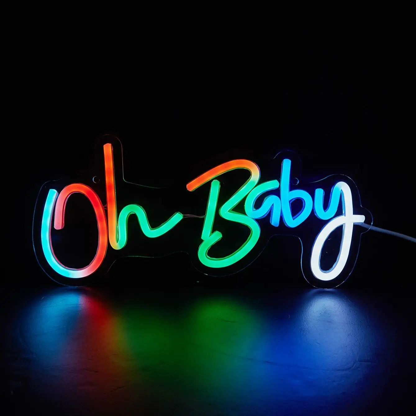 Светодиодная неоновая вывеска Chi-buy LED Neon Colorful Oh Baby с диммером, питанием от USB, ночник, подходит для спальни, свадьбы, в подарок
Светодиодная неоновая вывеска Chi-buy LED Neon Colorful Oh Baby с диммером, питанием от USB, ночник, подходит для спальни, свадьбы, в подарок