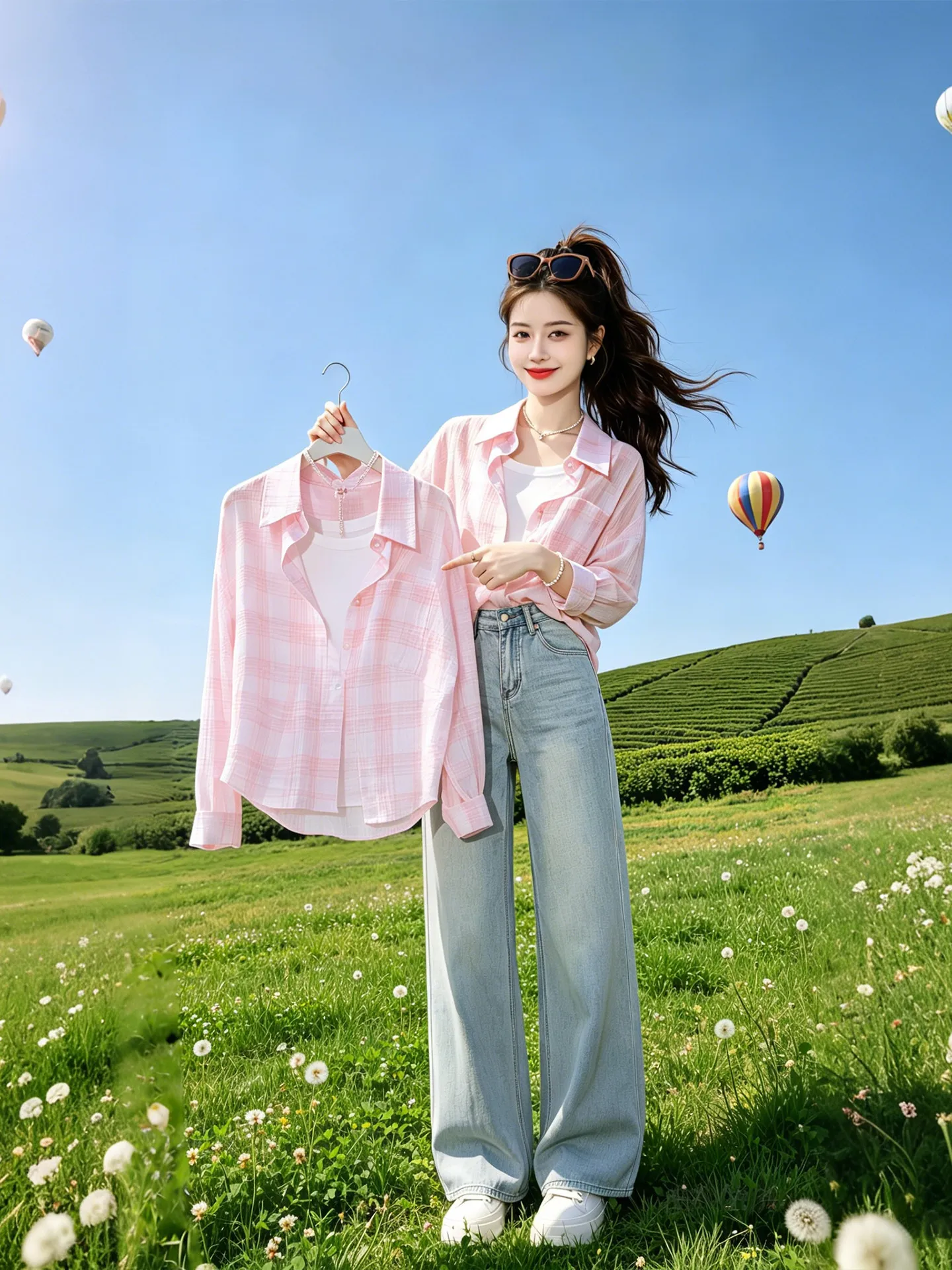 Women's Casual Summer Shirt 2026 New Fashion Lightweight Long Sleeve Breathable Loose Fit Sun Protection Plaid Casual Shirt
Women's Casual Summer Shirt 2026 New Fashion Lightweight Long Sleeve Breathable Loose Fit Sun Protection Plaid Casual Shirt