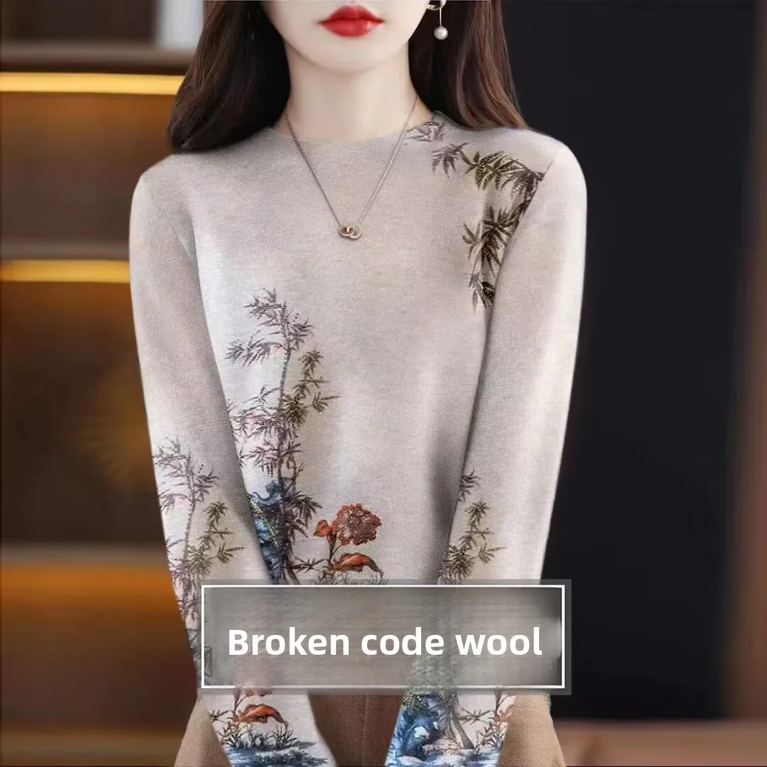 Женский тонкий шерстяной свитер с круглым вырезом, модный, с принтом, на весну-осень, повседневный, свободного кроя, с длинным рукавом
Женский тонкий шерстяной свитер с круглым вырезом, модный, с принтом, на весну-осень, повседневный, свободного кроя, с длинным рукавом