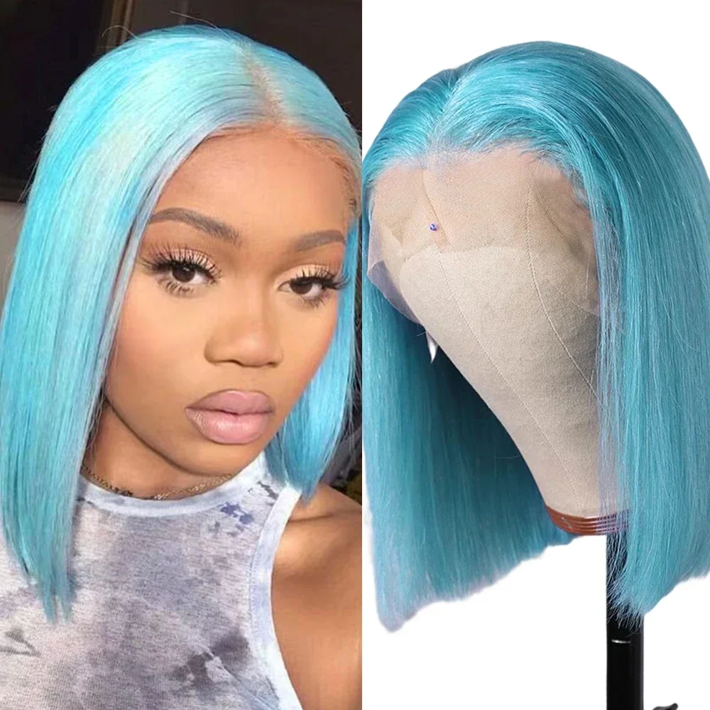 Hot Product Lake Blue 13x4 Lace Front Wigs CusTomer 100% Human Hair Colored Blue Lace Front Wigs High Quality 2026 Beauty
Hot Product Lake Blue 13x4 Lace Front Wigs CusTomer 100% Human Hair Colored Blue Lace Front Wigs High Quality 2026 Beauty