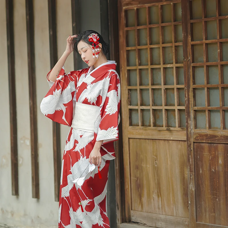 Women's Japanese Traditional Kimono Retro Style Long Dress Formal Yukata Bathrobe Cosplay Costume Photography Clothing
Women's Japanese Traditional Kimono Retro Style Long Dress Formal Yukata Bathrobe Cosplay Costume Photography Clothing