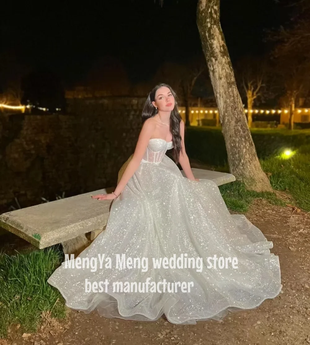 ZHUISHU A-Line Princess Wedding Dresses Long Strapless Sleeveless Simple Shiny Elegant Brides Gown Custom Made Customization
ZHUISHU A-Line Princess Wedding Dresses Long Strapless Sleeveless Simple Shiny Elegant Brides Gown Custom Made Customization